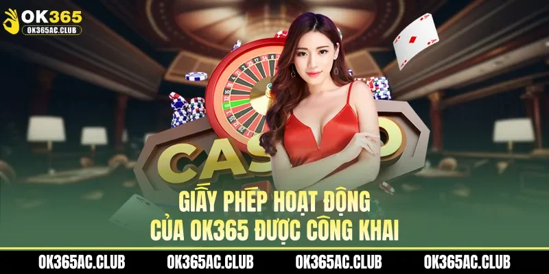 Giấy phép hoạt động của OK365 được công khai